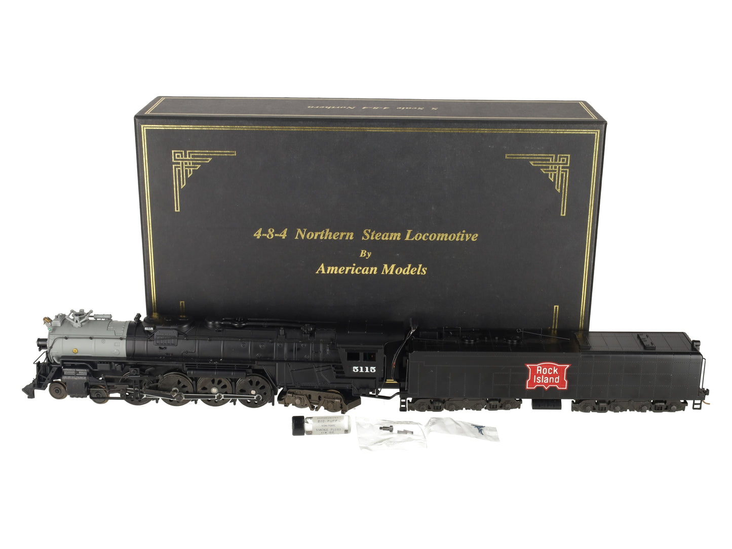 American Models S Scale Rock Island 4-8-4 Northern #5115 EX/Box