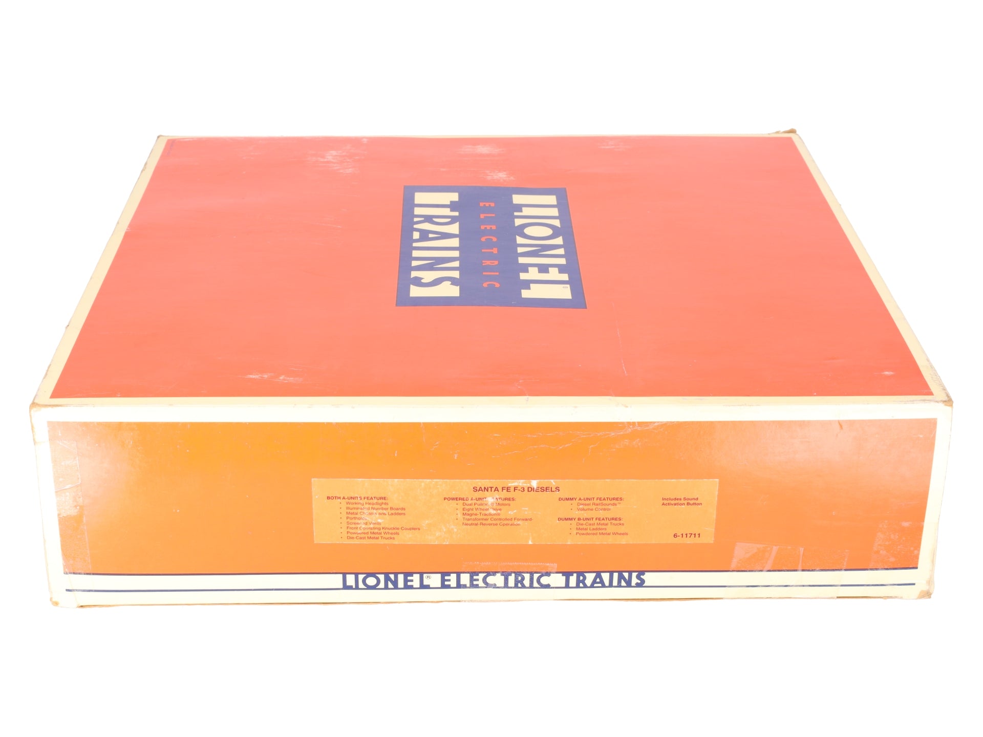 Lionel 6-11711 O Santa Fe F-3 ABA Diesel Locomotive Set #8100/8100/8102 with RS EX/Box