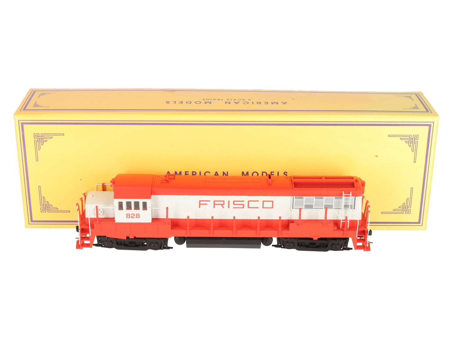American Models U2504 S Scale Frisco Locomotive #828 EX/Box