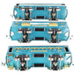 MTH 10-5075 Std. Gauge Two-Tone Blue 300 Series Passenger Car Set (Set of 3)