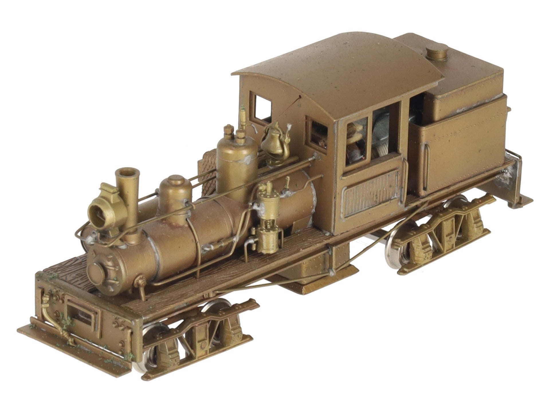 NWSL HO Scale BRASS Class A 18-Ton Shay - Unpainted EX/Box