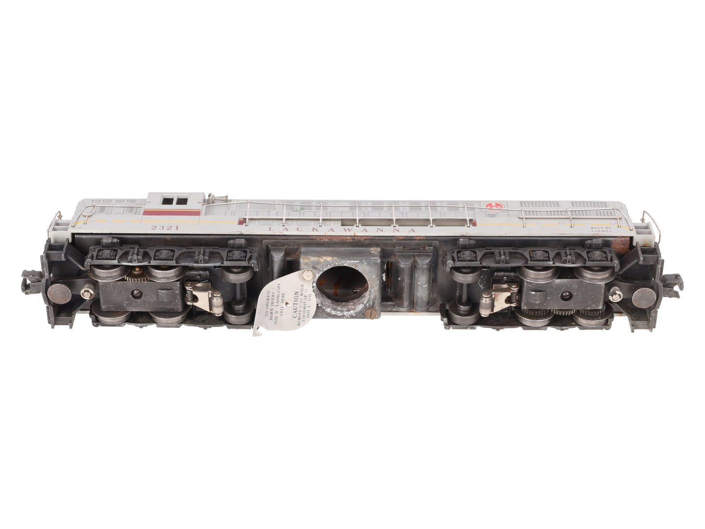Lionel 2321 Vintage O Lackawanna FM Trainmaster Diesel (Gray Roof Version) VG