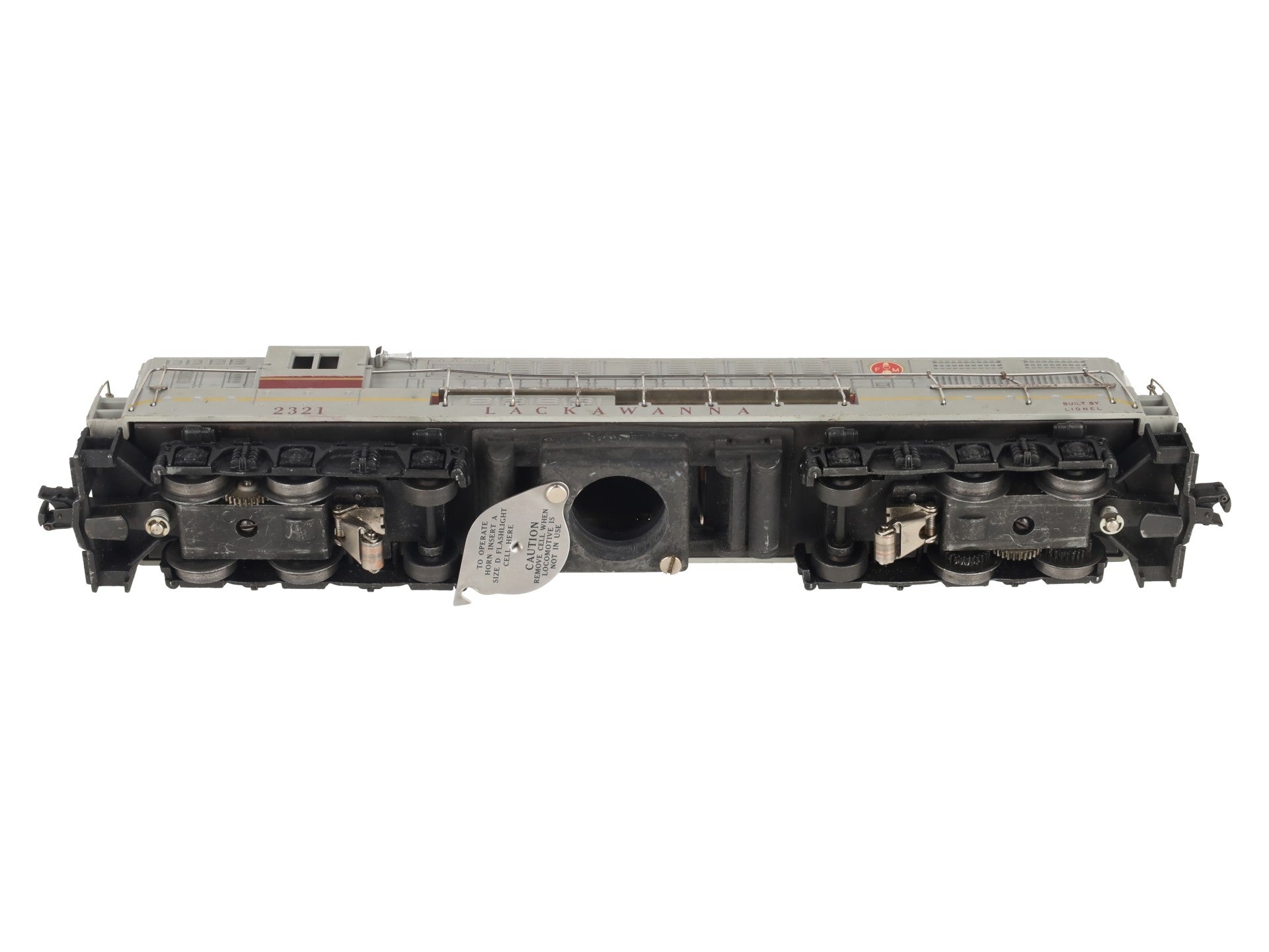 Lionel 2321 Vintage O Lackawanna FM Trainmaster Diesel (Gray Roof Version) VG