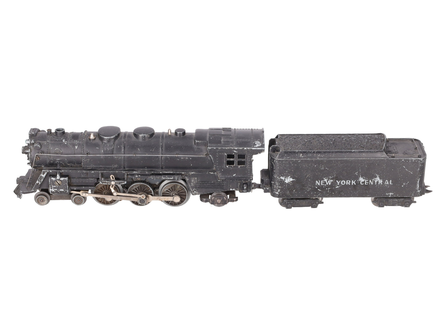 Marx 333 Vintage O New York Central 4-6-2 Die-Cast Steam Locomotive & Tender VG