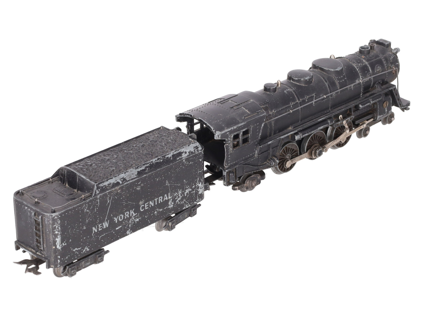 Marx 333 Vintage O New York Central 4-6-2 Die-Cast Steam Locomotive & Tender VG
