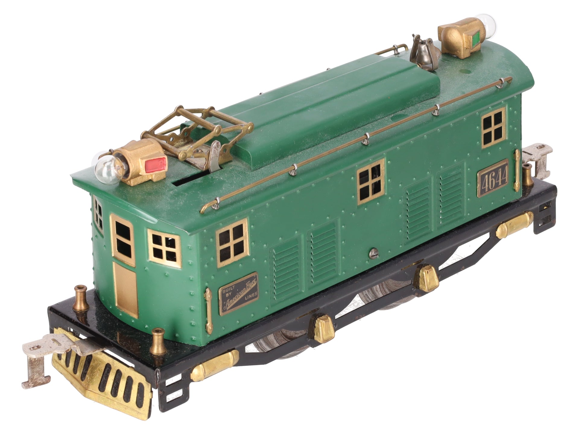 American Flyer 4644 Vintage Standard Gauge Green 0-4-0 Electric Locomotive