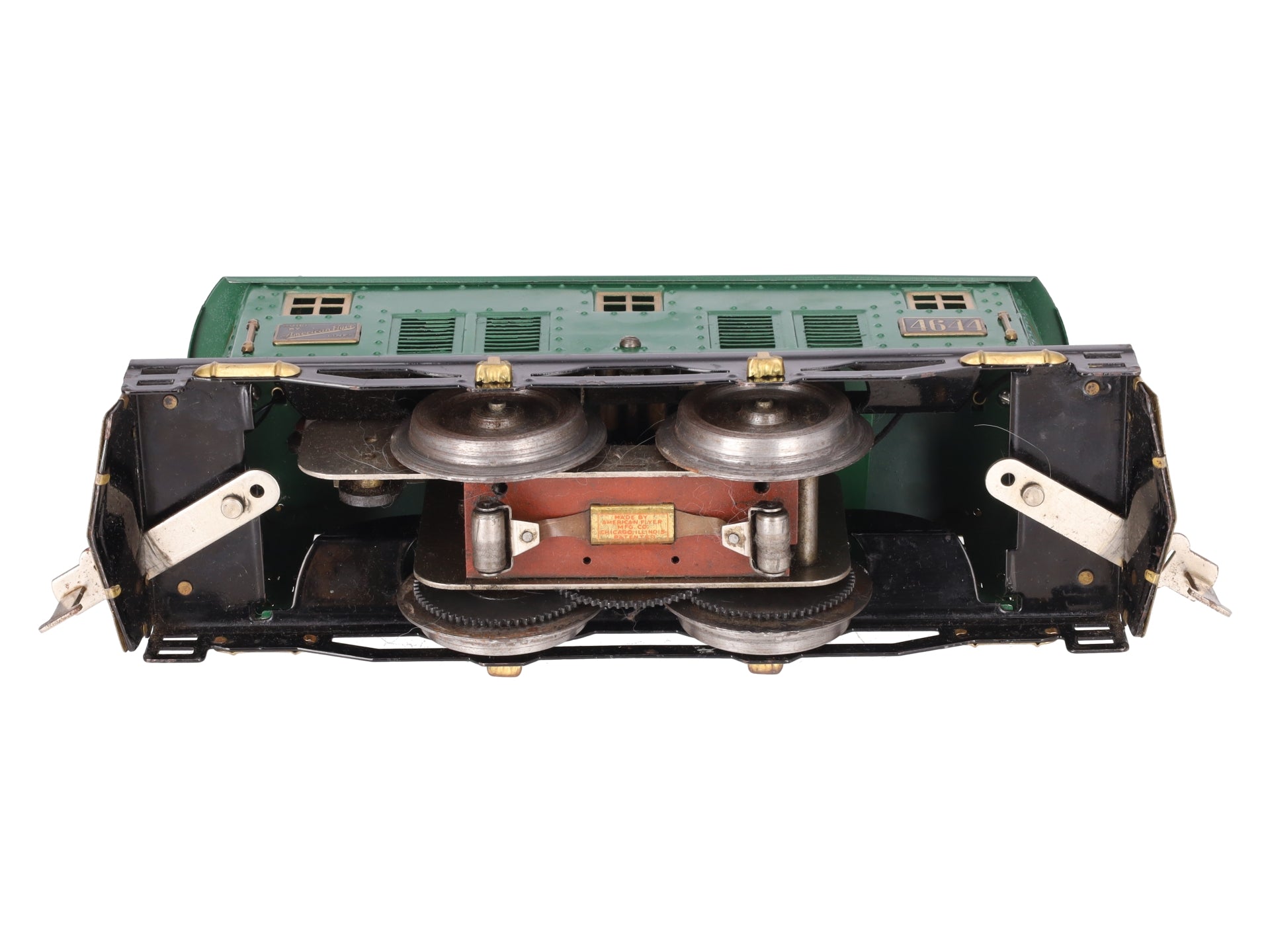 American Flyer 4644 Vintage Standard Gauge Green 0-4-0 Electric Locomotive