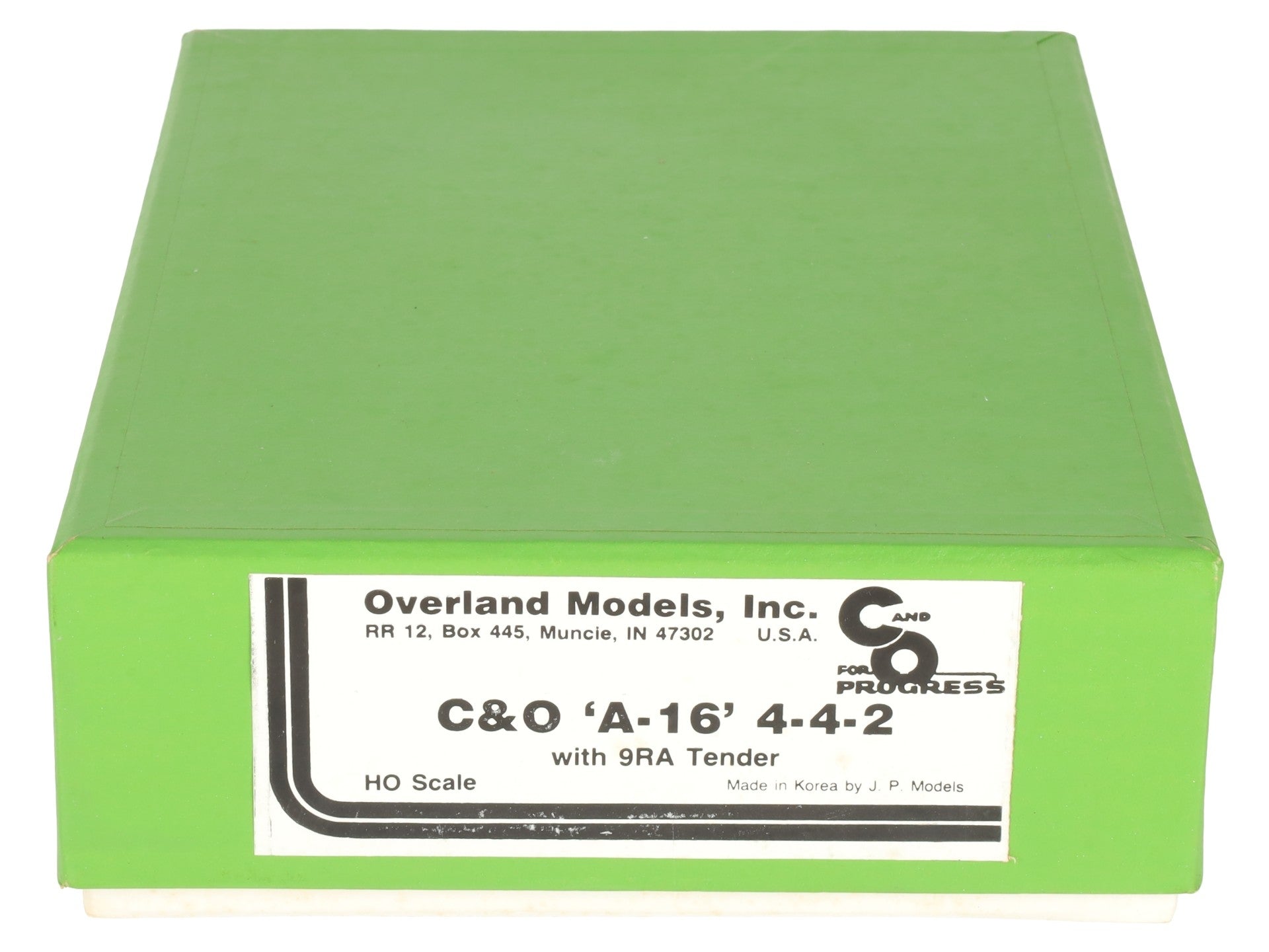 Overland HO Scale BRASS C&O 'A-16' 4-4-2 Steam Loco & Tender EX/Box
