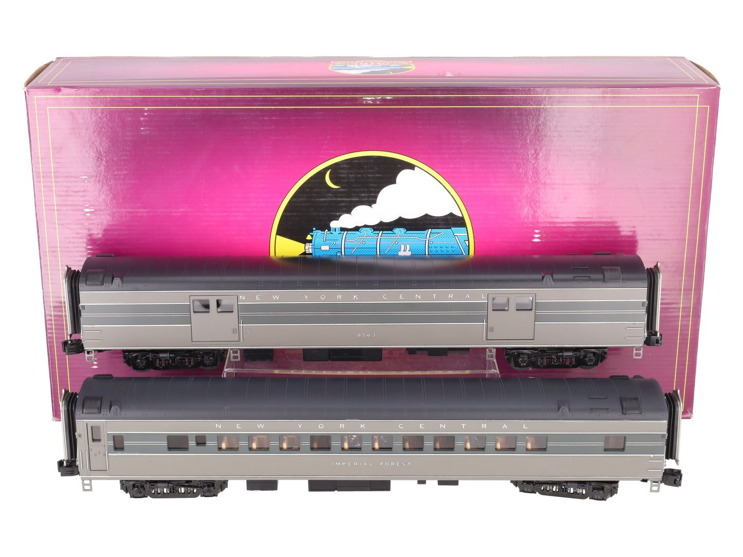 MTH 20-69237 O NYC 70' Streamlined Baggage/Coach 2 Car Passenger Set LN/Box