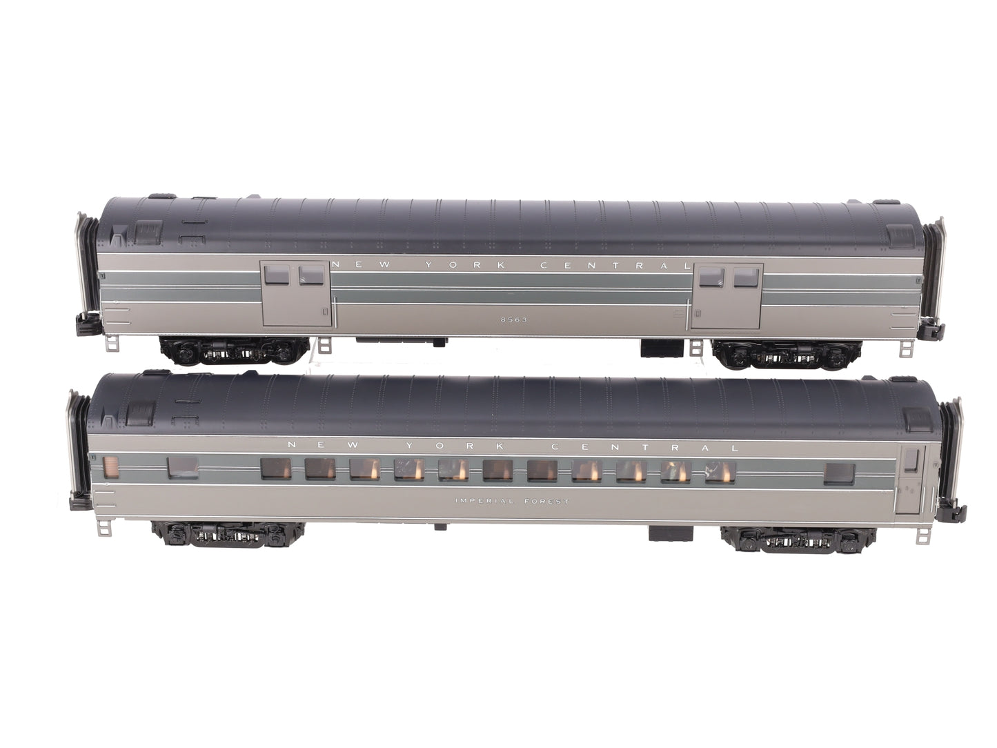 MTH 20-69237 O NYC 70' Streamlined Baggage/Coach 2 Car Passenger Set LN/Box