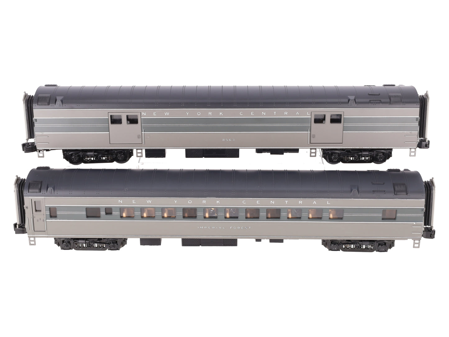 MTH 20-69237 O NYC 70' Streamlined Baggage/Coach 2 Car Passenger Set LN/Box
