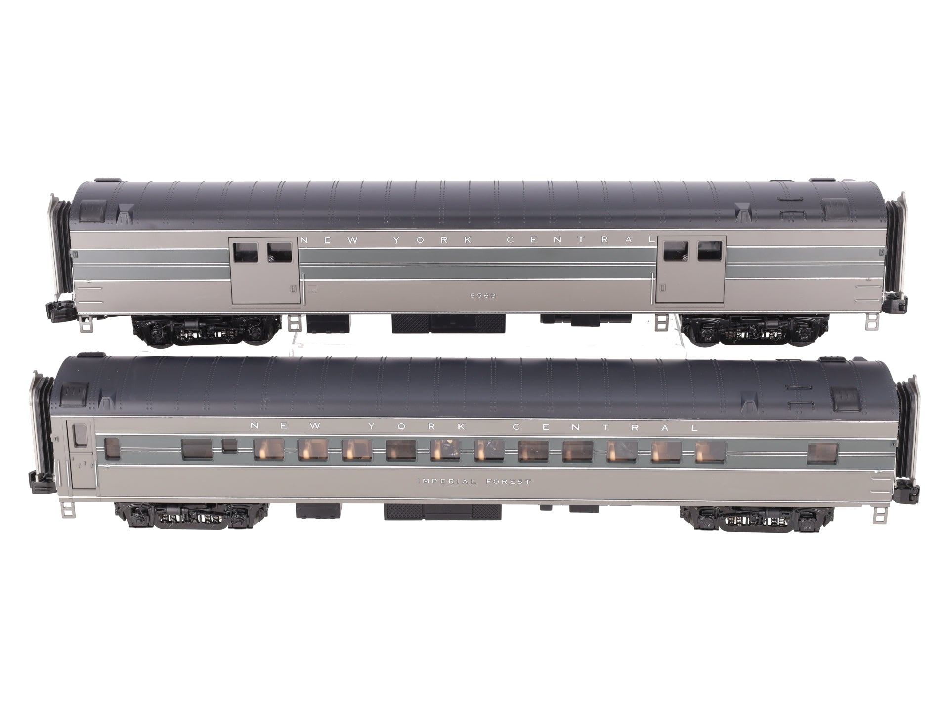 MTH 20-69237 O NYC 70' Streamlined Baggage/Coach 2 Car Passenger Set LN/Box