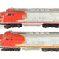 Lionel 2383 Vintage O Santa Fe F-3 AA Diesel Locomotives VG