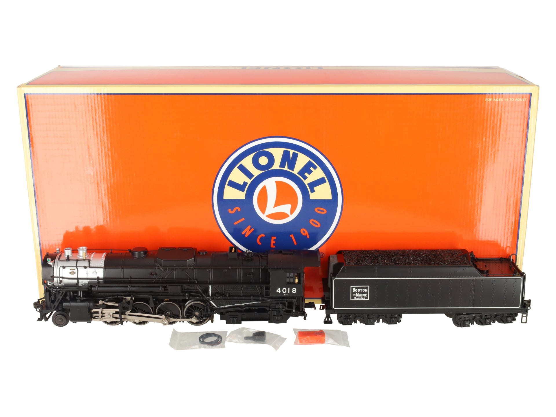 Lionel 6-11386 O Gauge Boston & Maine Berkshire Steam Locomotive & Tender #4018 EX/Box