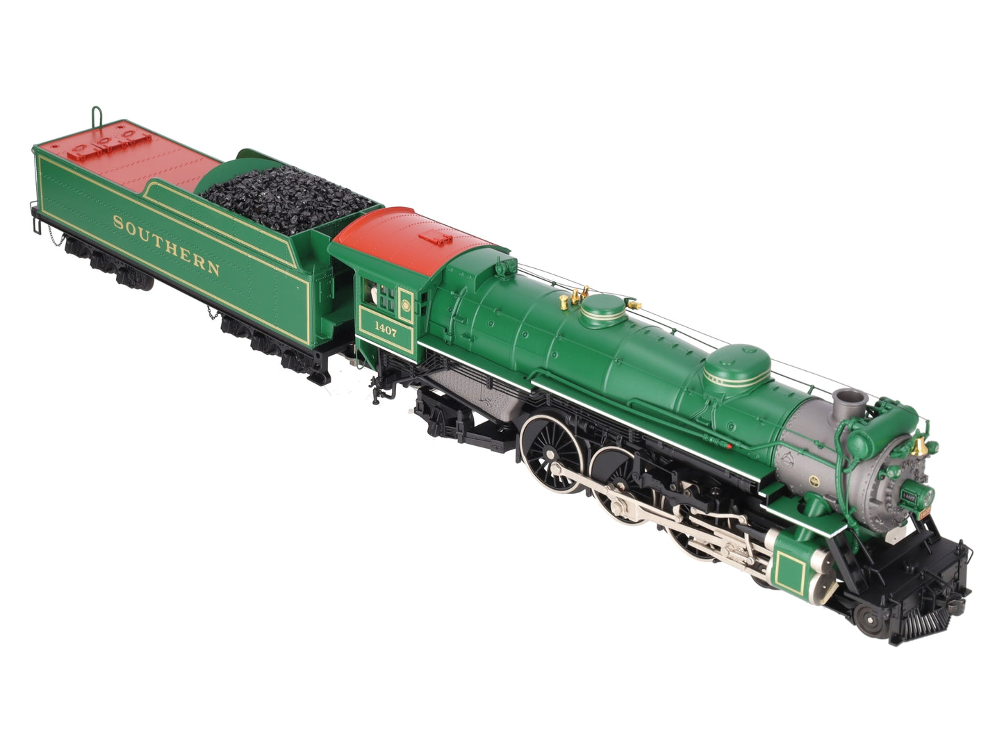 MTH 20-3466-1 O Gauge Southern (Green) 4-6-2 Ps-4 Steam Engine #1407 w/PS3 LN/Box
