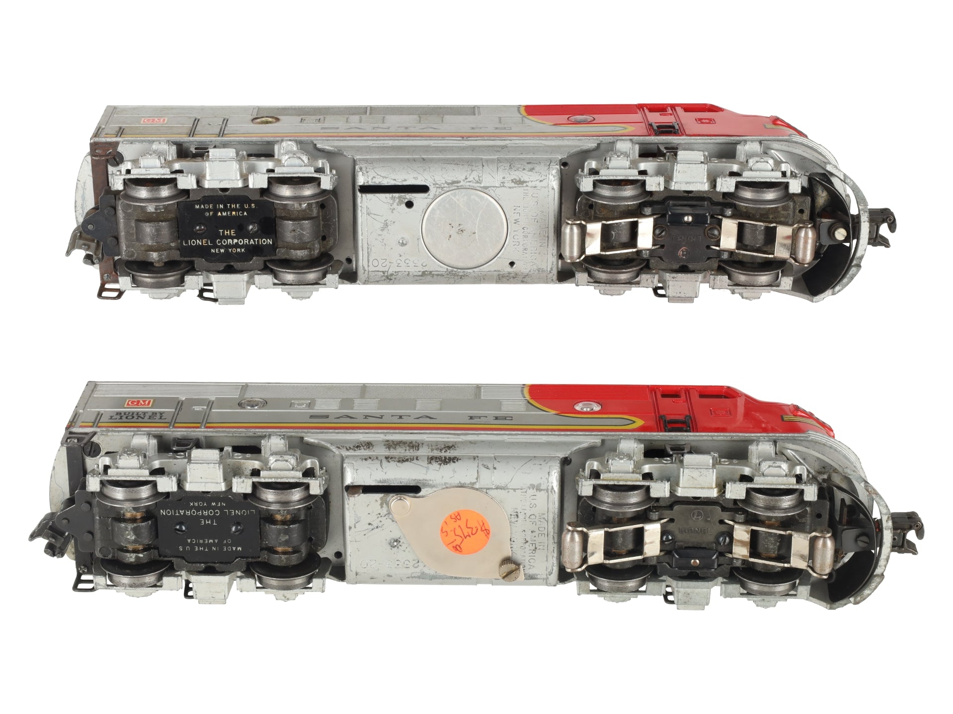Lionel 2333 Vintage O Santa Fe F3 AA Diesel Set VG