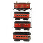 American Flyer 3011 Vintage O Gauge 0-4-0 Electric Loco w/Passenger Cars [4]