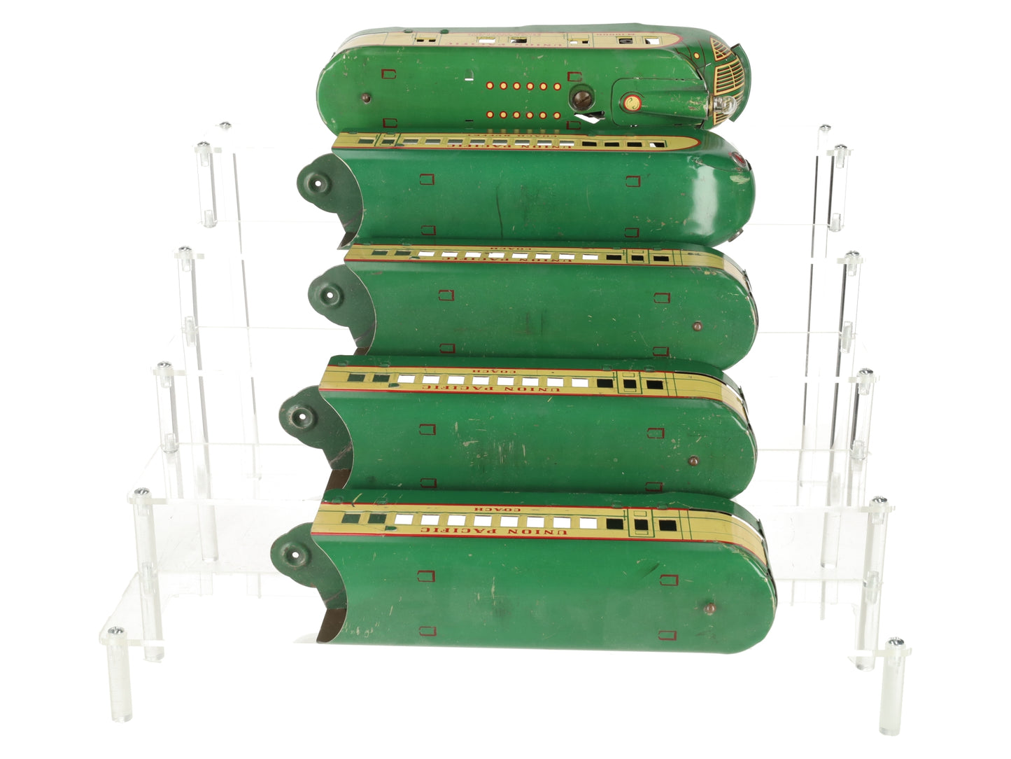 Marx M-10000 O Gauge Vintage UP Tinplate Passenger Train Set VG
