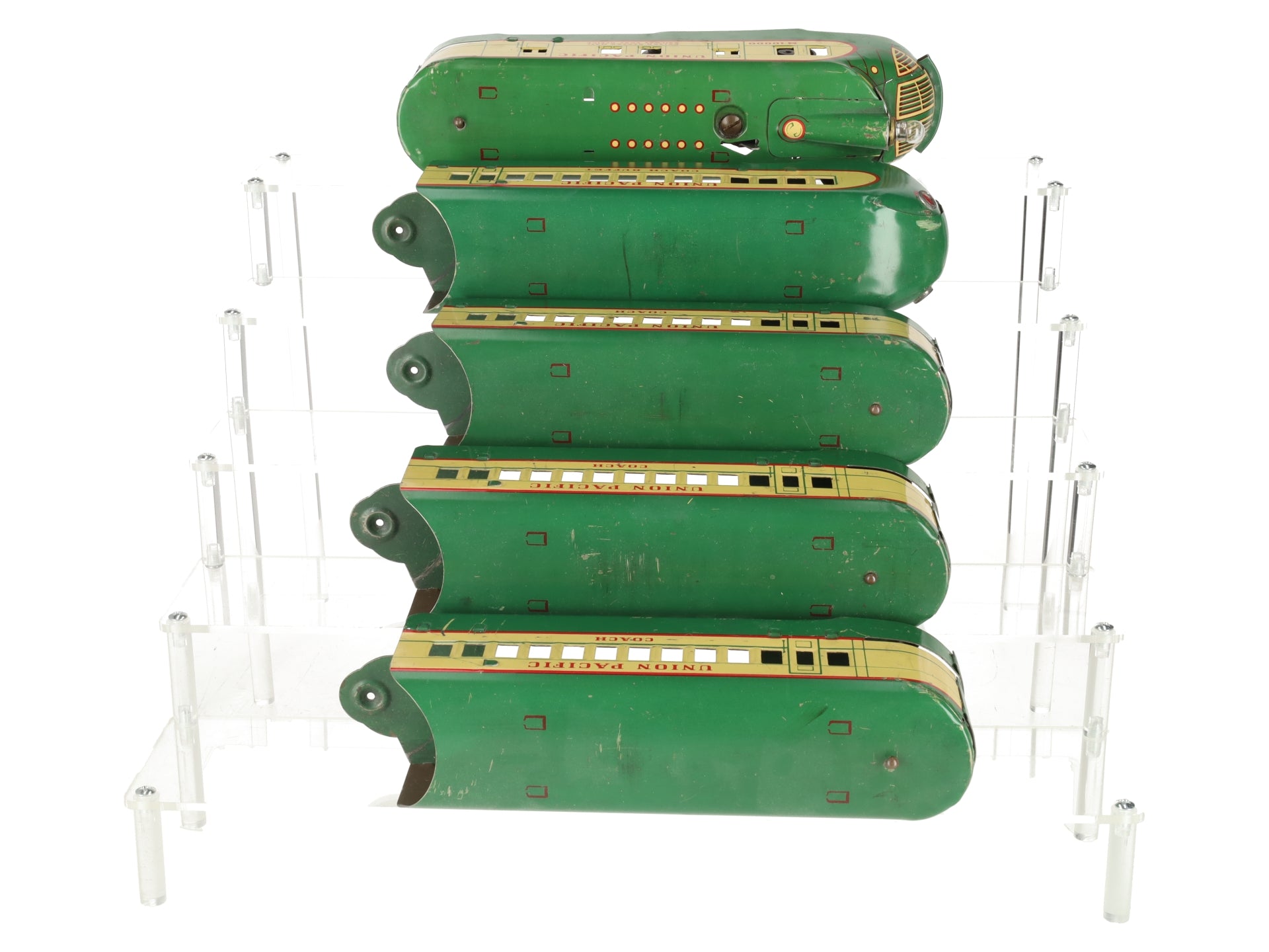 Marx M-10000 O Gauge Vintage UP Tinplate Passenger Train Set VG