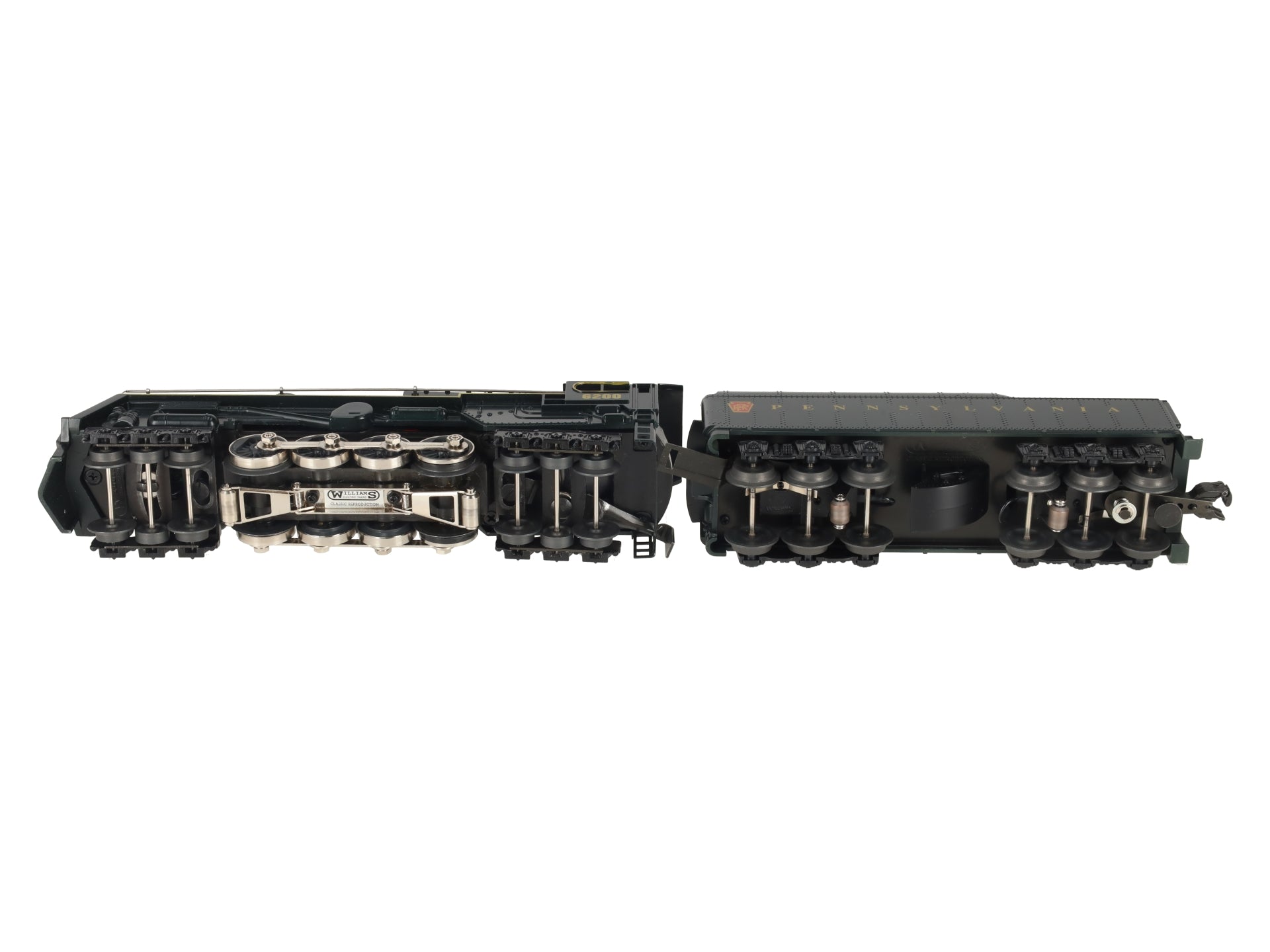 Williams S2-102 O Pennsylvania 6-8-6 Steam Engine & Tender #6200 w/Sound EX/Box