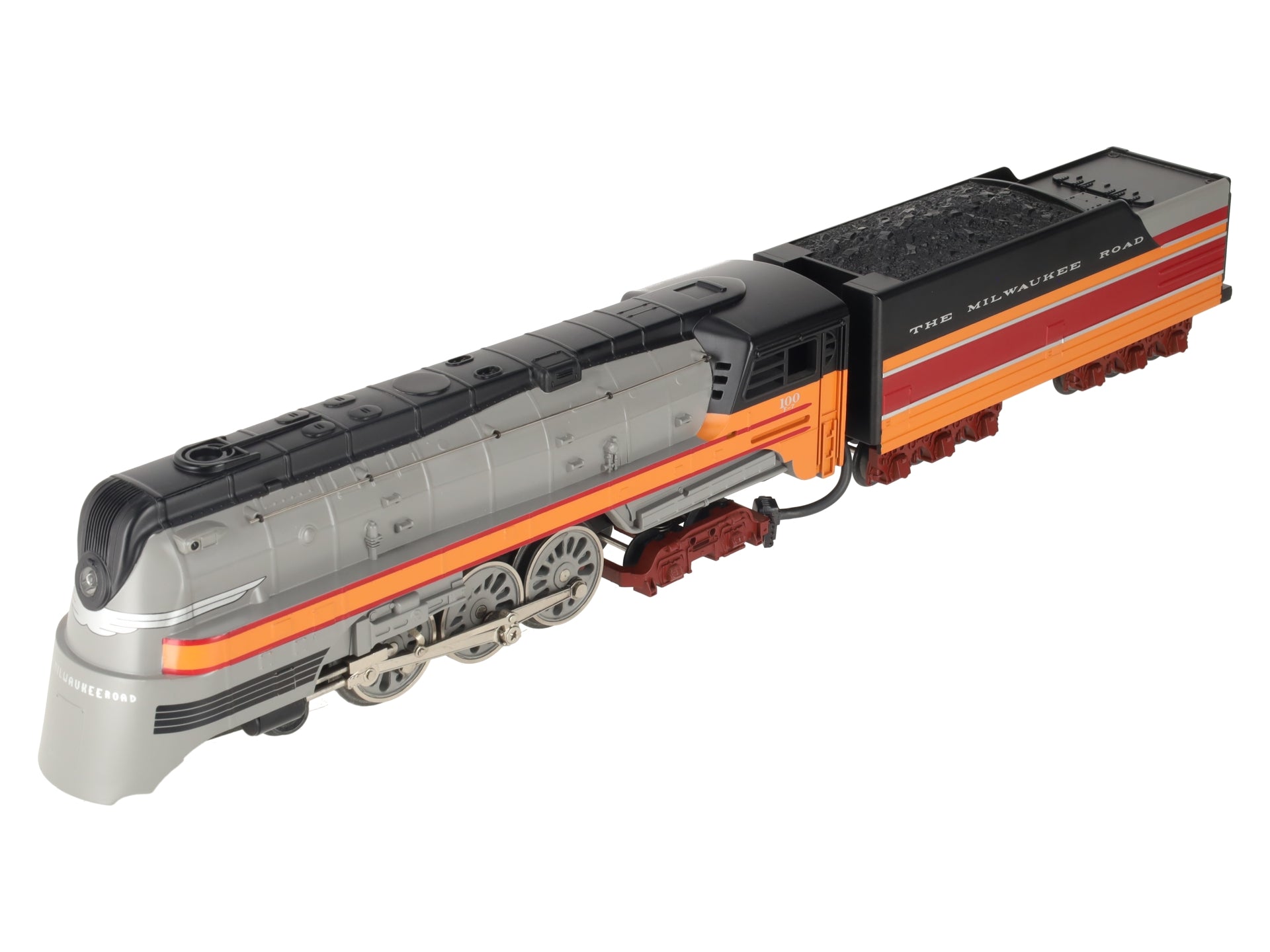 MTH 30-1127-1 O Gauge MILW 4-6-4 Hiawatha Steam Loco & Tender w/PS1 #100 EX/Box
