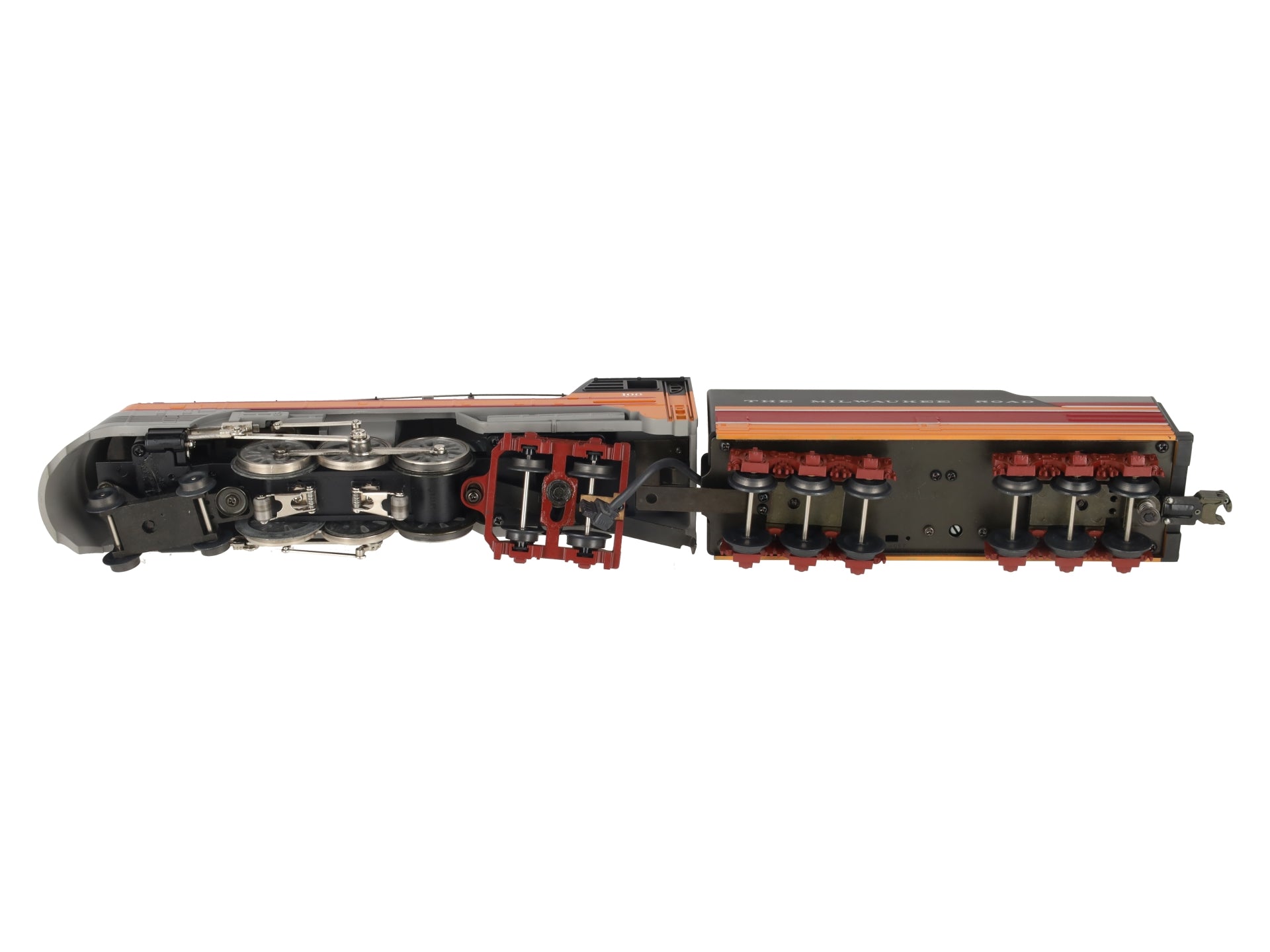 MTH 30-1127-1 O Gauge MILW 4-6-4 Hiawatha Steam Loco & Tender w/PS1 #100 EX/Box