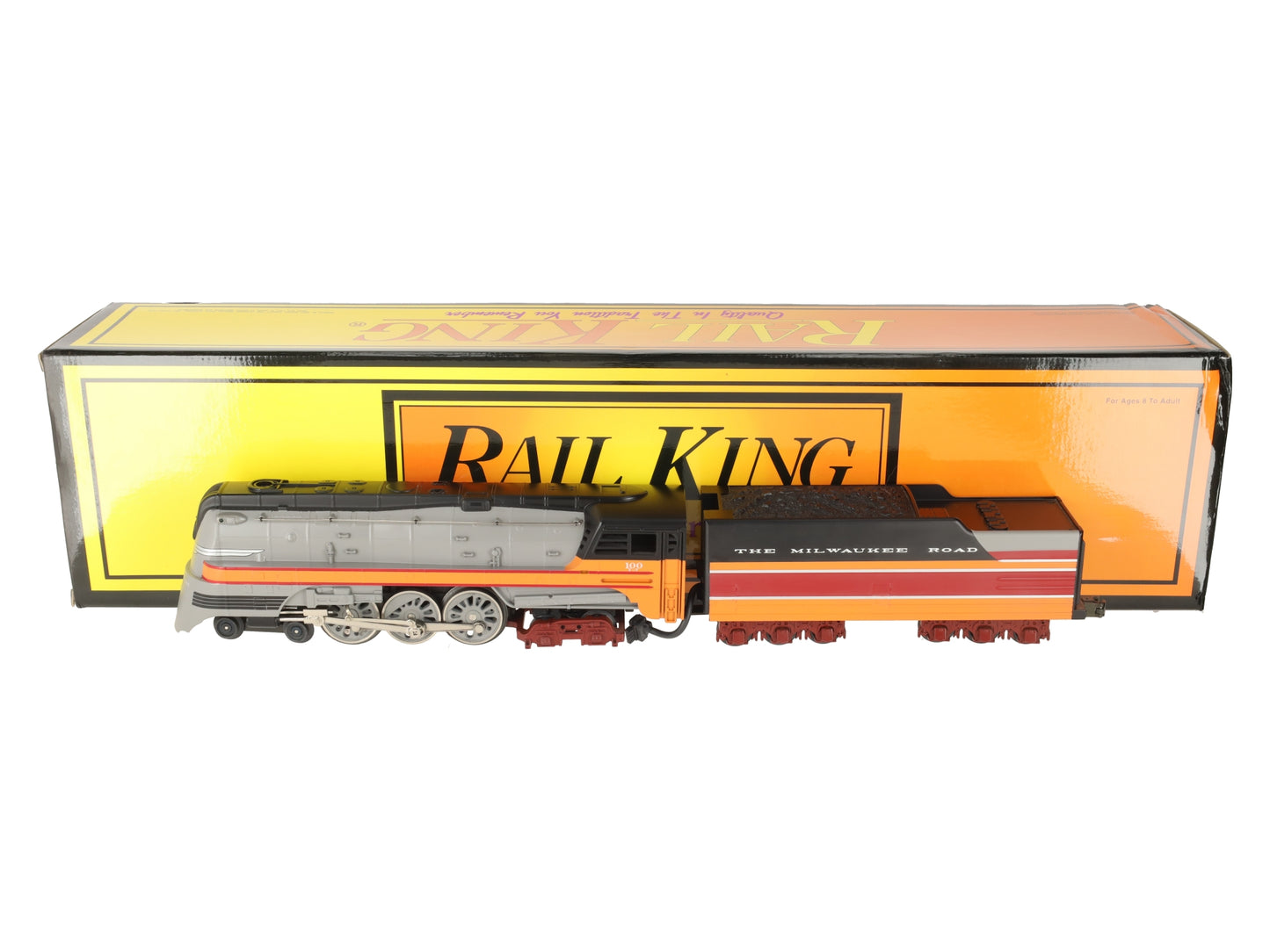MTH 30-1127-1 O Gauge MILW 4-6-4 Hiawatha Steam Loco & Tender w/PS1 #100 EX/Box
