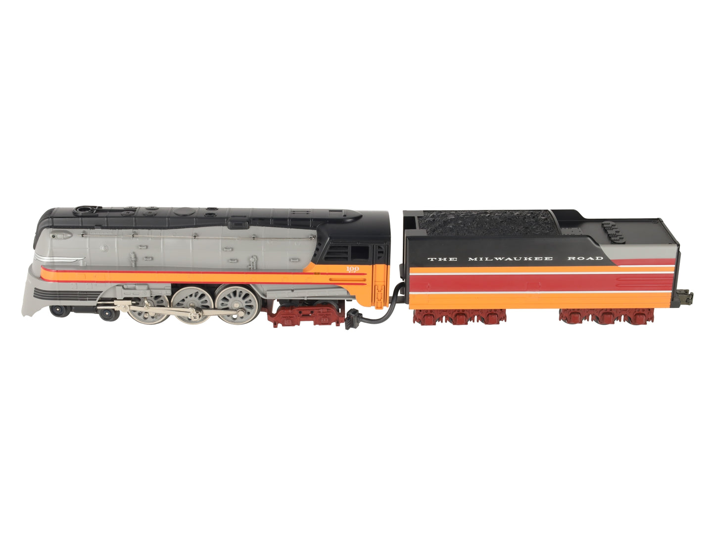 MTH 30-1127-1 O Gauge MILW 4-6-4 Hiawatha Steam Loco & Tender w/PS1 #100 EX/Box