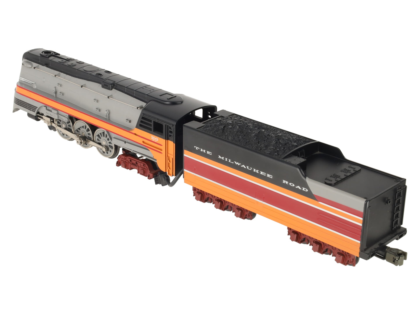 MTH 30-1127-1 O Gauge MILW 4-6-4 Hiawatha Steam Loco & Tender w/PS1 #100 EX/Box