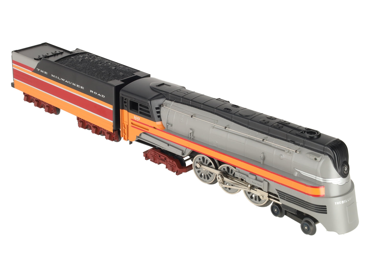 MTH 30-1127-1 O Gauge MILW 4-6-4 Hiawatha Steam Loco & Tender w/PS1 #100 EX/Box