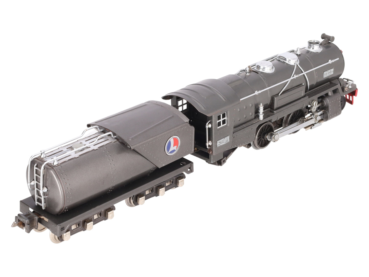 Lionel 263E Vintage O Prewar Tinplate Steam Locomotive & Tender VG