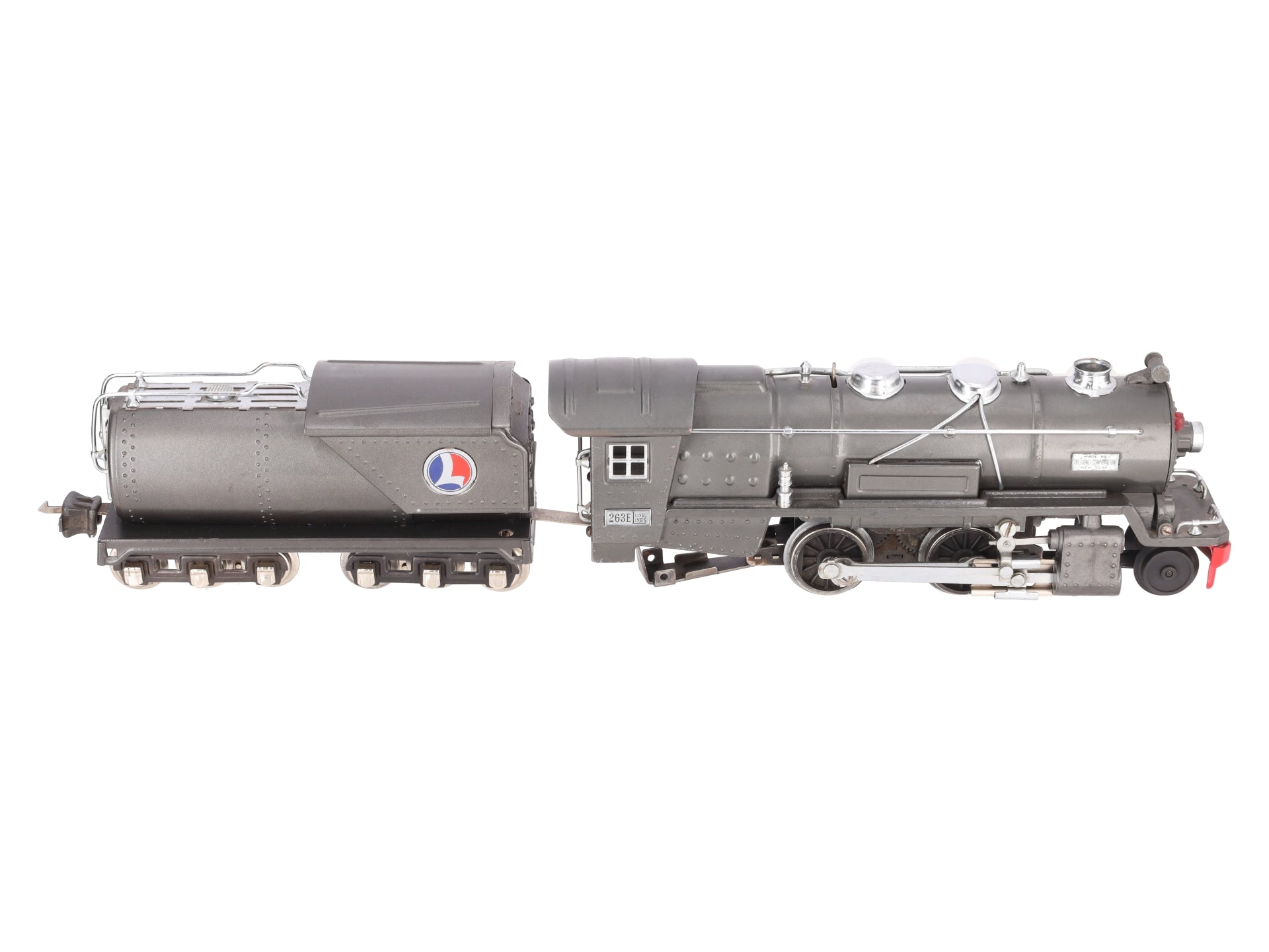 Lionel 263E Vintage O Prewar Tinplate Steam Locomotive & Tender VG