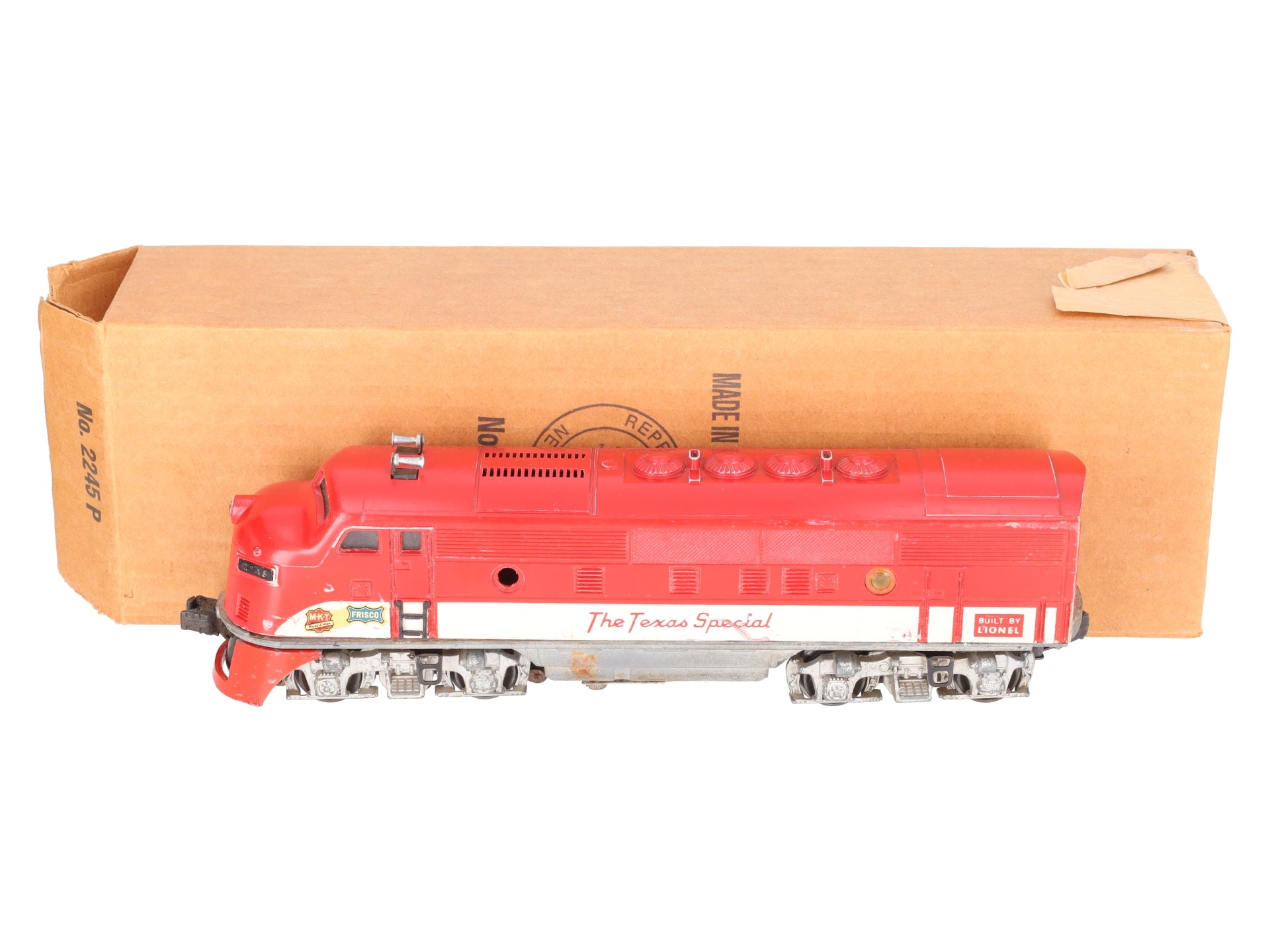 Lionel 2245P Vintage O Texas Special F-3 Powered A Diesel Locomotive VG/Box