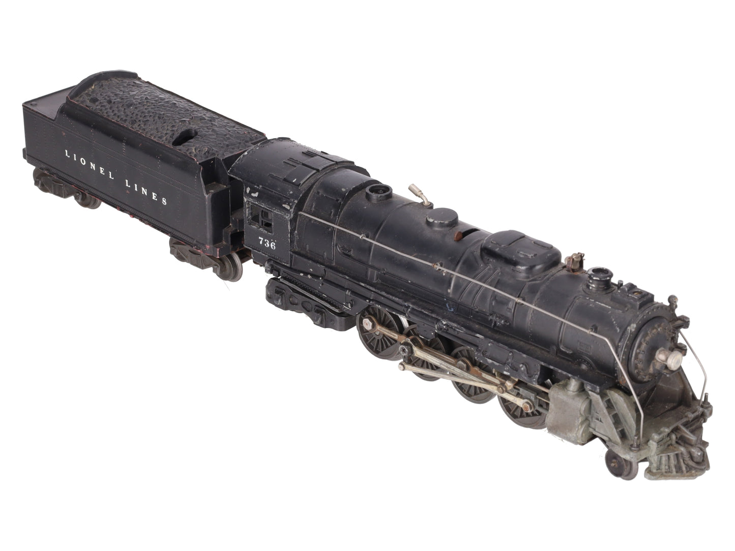 Lionel 736 Vintage O 2-8-4 Berkshire Steam Locomotive with 6466W Tender VG