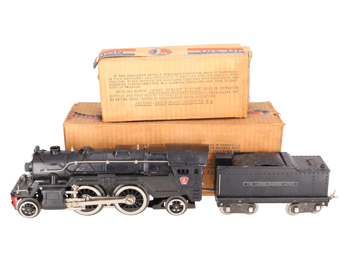 Lionel 1835E Vintage Standard Gauge Steam Locomotive with 1835W Tender/Box