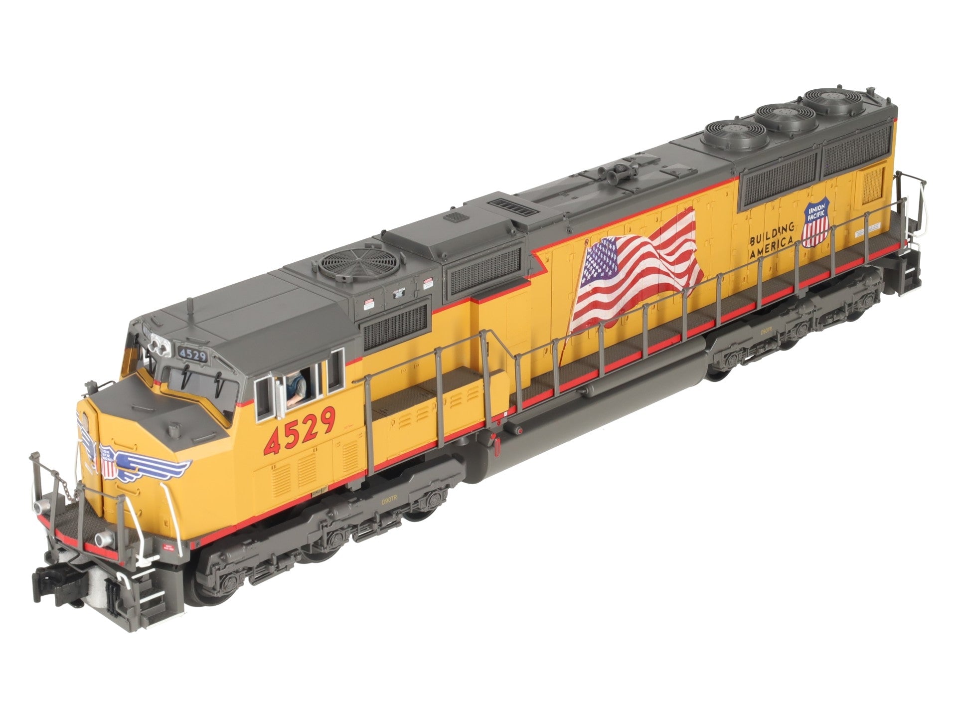 MTH 20-2376-3 O Union Pacific Flag SD70 MAC Non-Powered Diesel Engine #4529 VG/Box