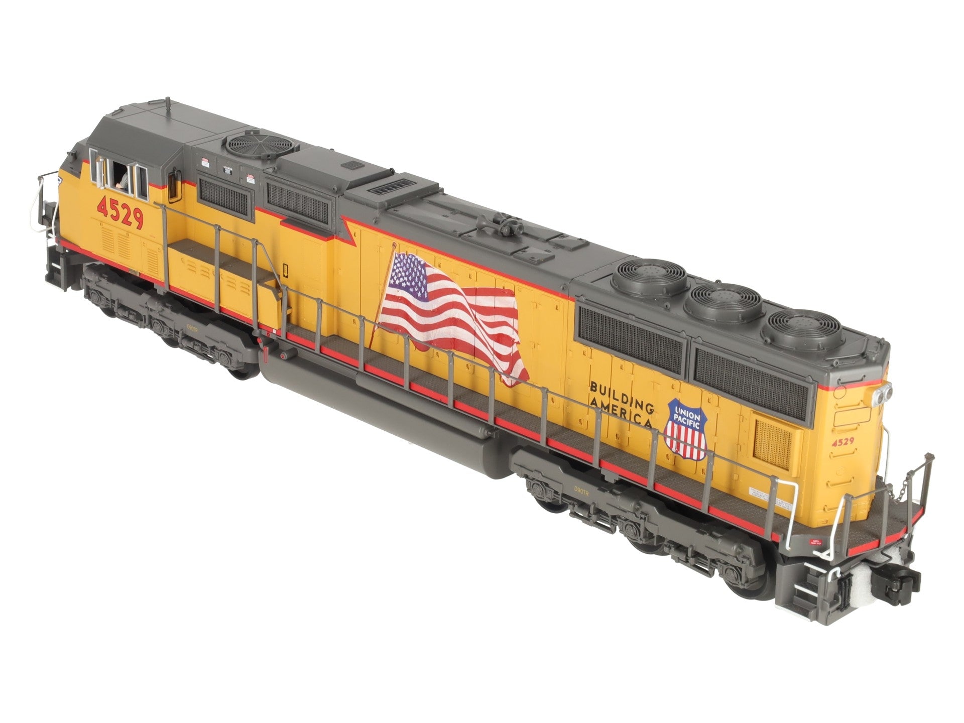 MTH 20-2376-3 O Union Pacific Flag SD70 MAC Non-Powered Diesel Engine #4529 VG/Box