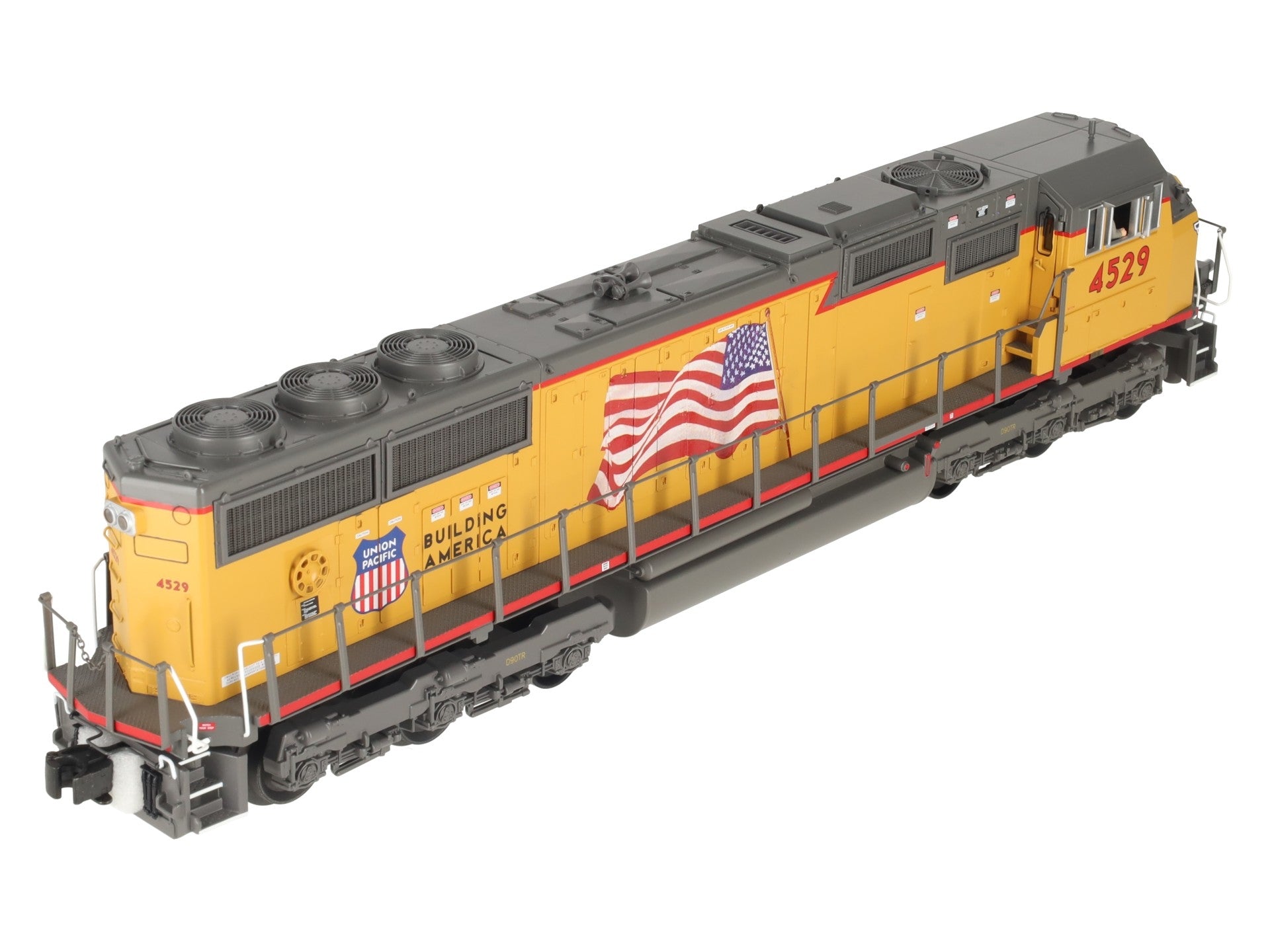 MTH 20-2376-3 O Union Pacific Flag SD70 MAC Non-Powered Diesel Engine #4529 VG/Box