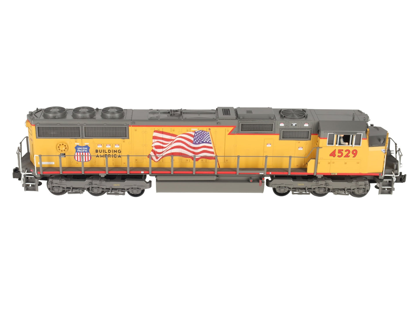 MTH 20-2376-3 O Union Pacific Flag SD70 MAC Non-Powered Diesel Engine #4529 VG/Box