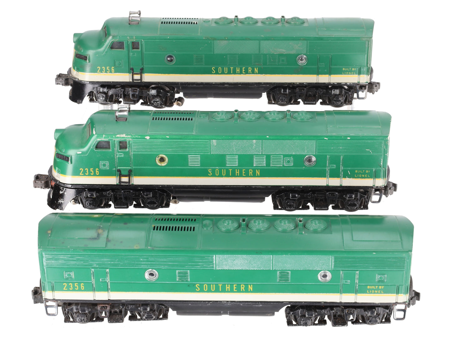 Lionel 2356 Vintage O Southern F-3 ABA Diesel Locomotives VG