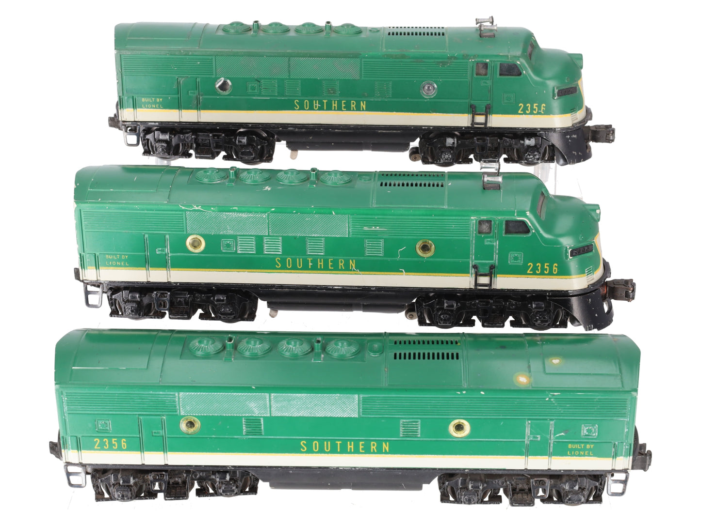 Lionel 2356 Vintage O Southern F-3 ABA Diesel Locomotives VG