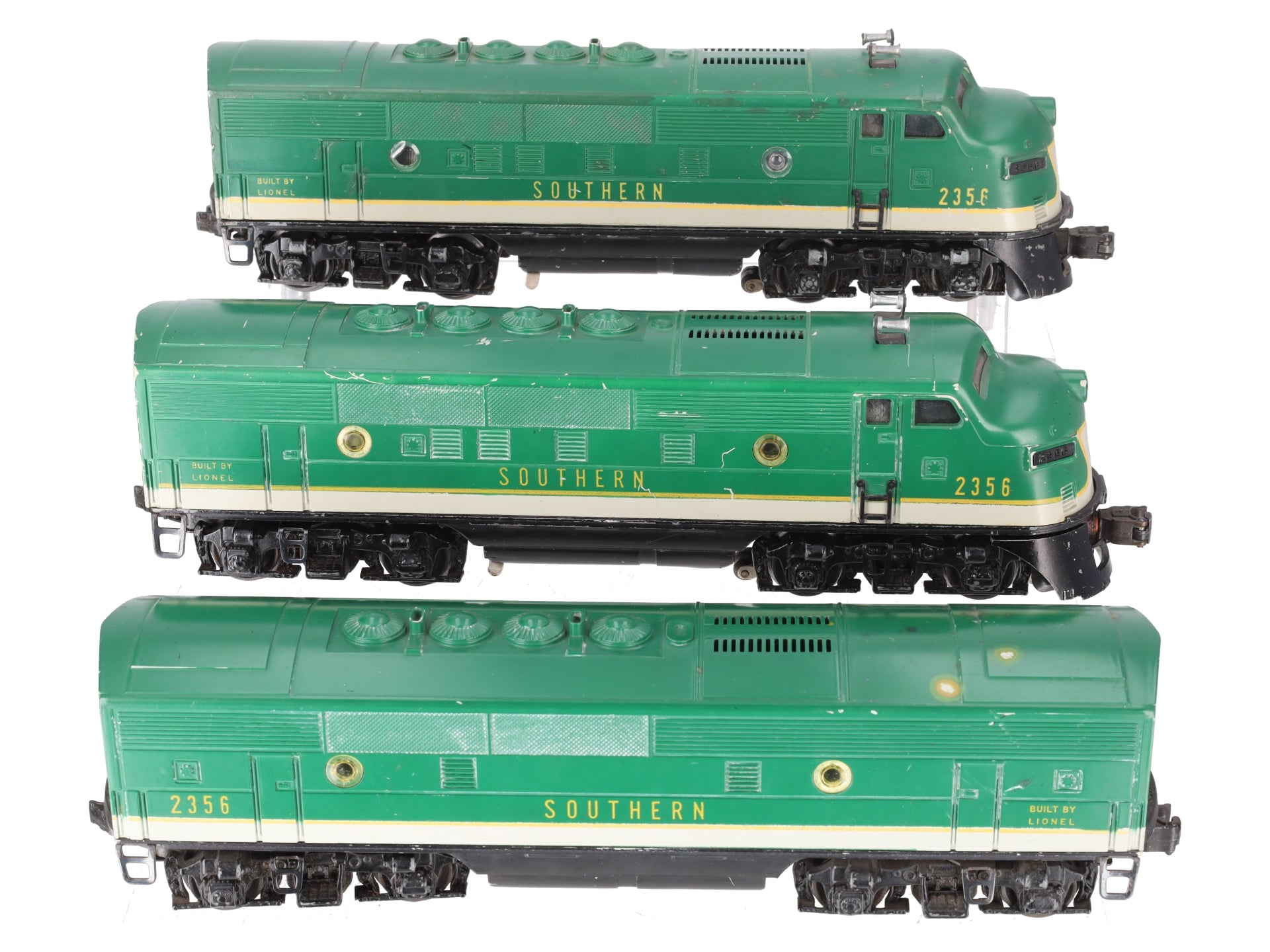 Lionel 2356 Vintage O Southern F-3 ABA Diesel Locomotives VG