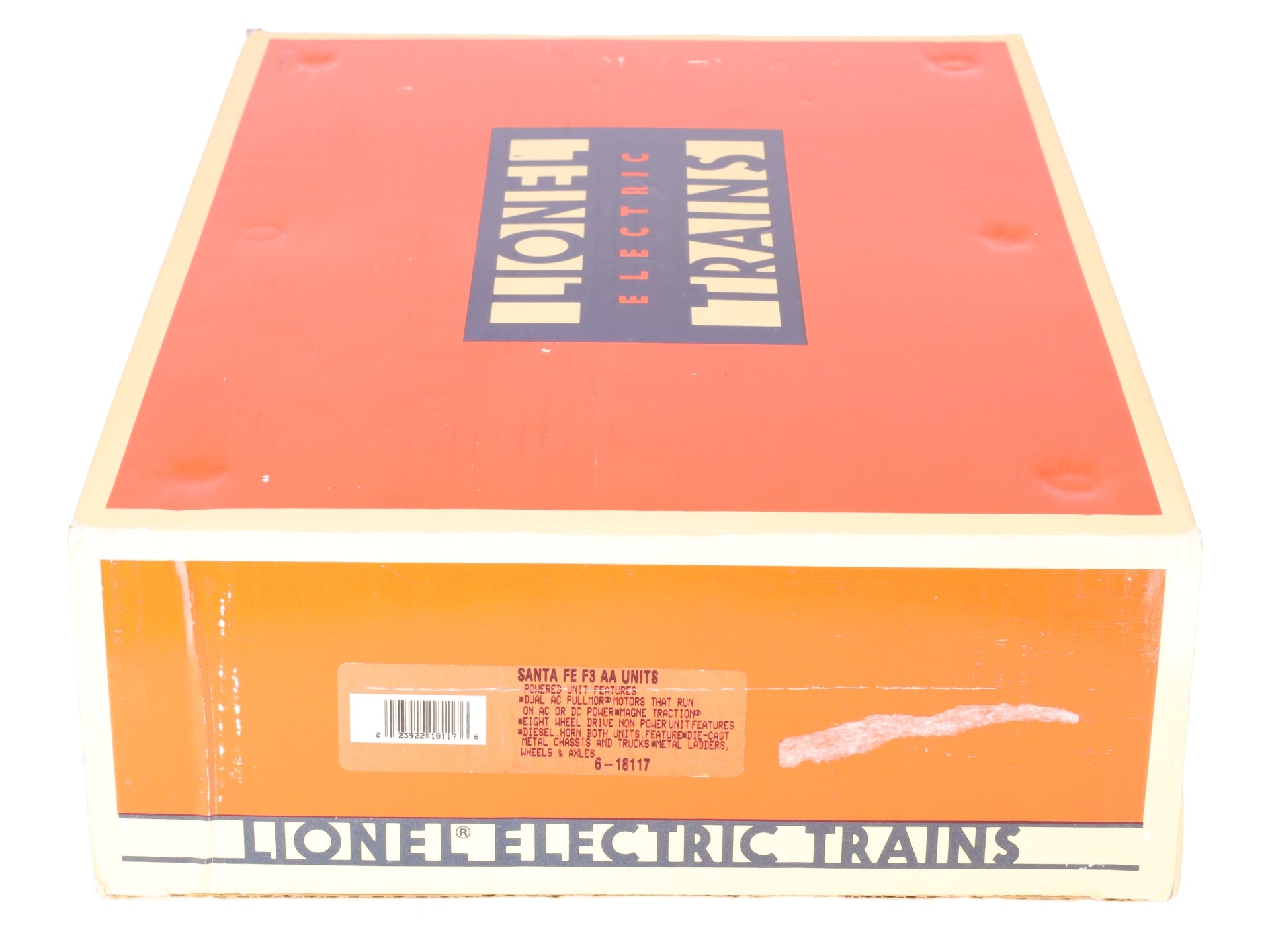 Lionel 6-18117 O Gauge Santa Fe Blue/Yellow F3 AA Diesel Set EX/Box
