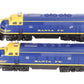 Lionel 6-18117 O Gauge Santa Fe Blue/Yellow F3 AA Diesel Set EX/Box
