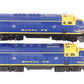 Lionel 6-18117 O Gauge Santa Fe Blue/Yellow F3 AA Diesel Set EX/Box