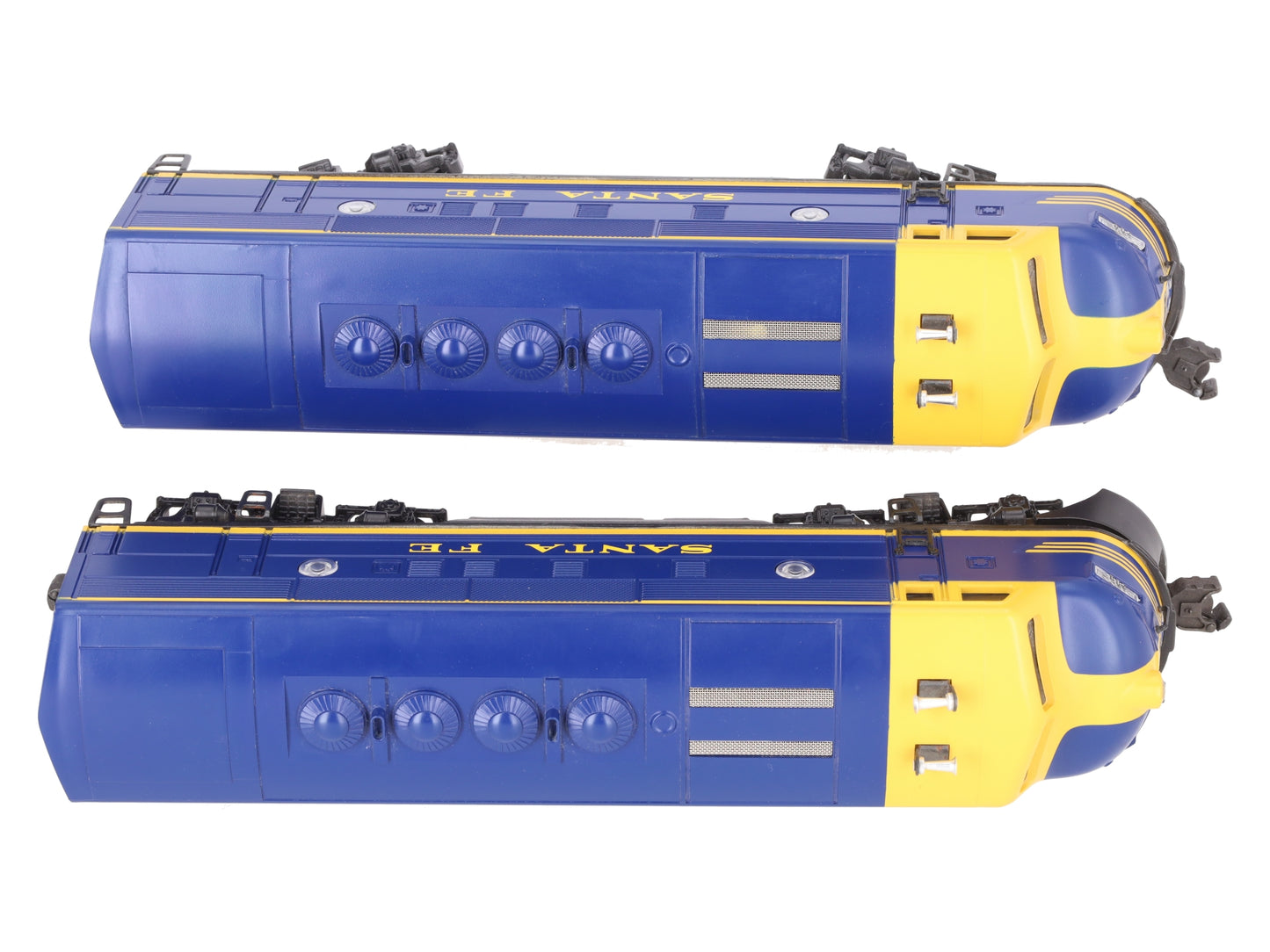 Lionel 6-18117 O Gauge Santa Fe Blue/Yellow F3 AA Diesel Set EX/Box