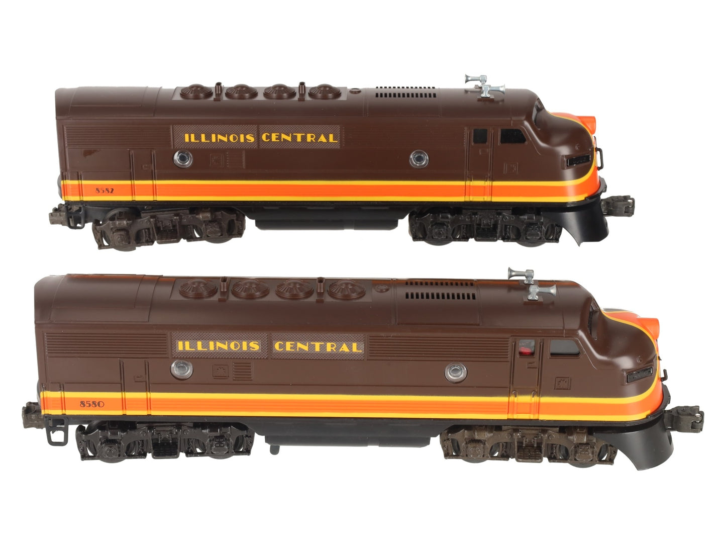 Lionel 6-8580 O Gauge Illinois Central F3 AA Diesel Locomotive Set EX/Box