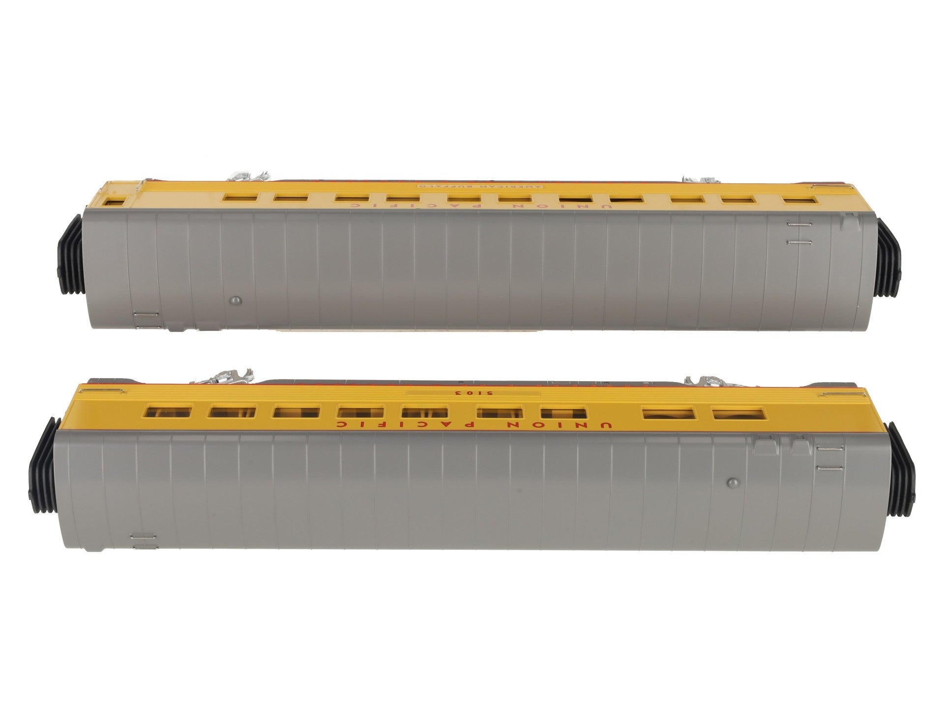 MTH 30-67659 O Gauge Union Pacific 60' Streamlined 2-Car Sleeper/Diner Set LN/Box
