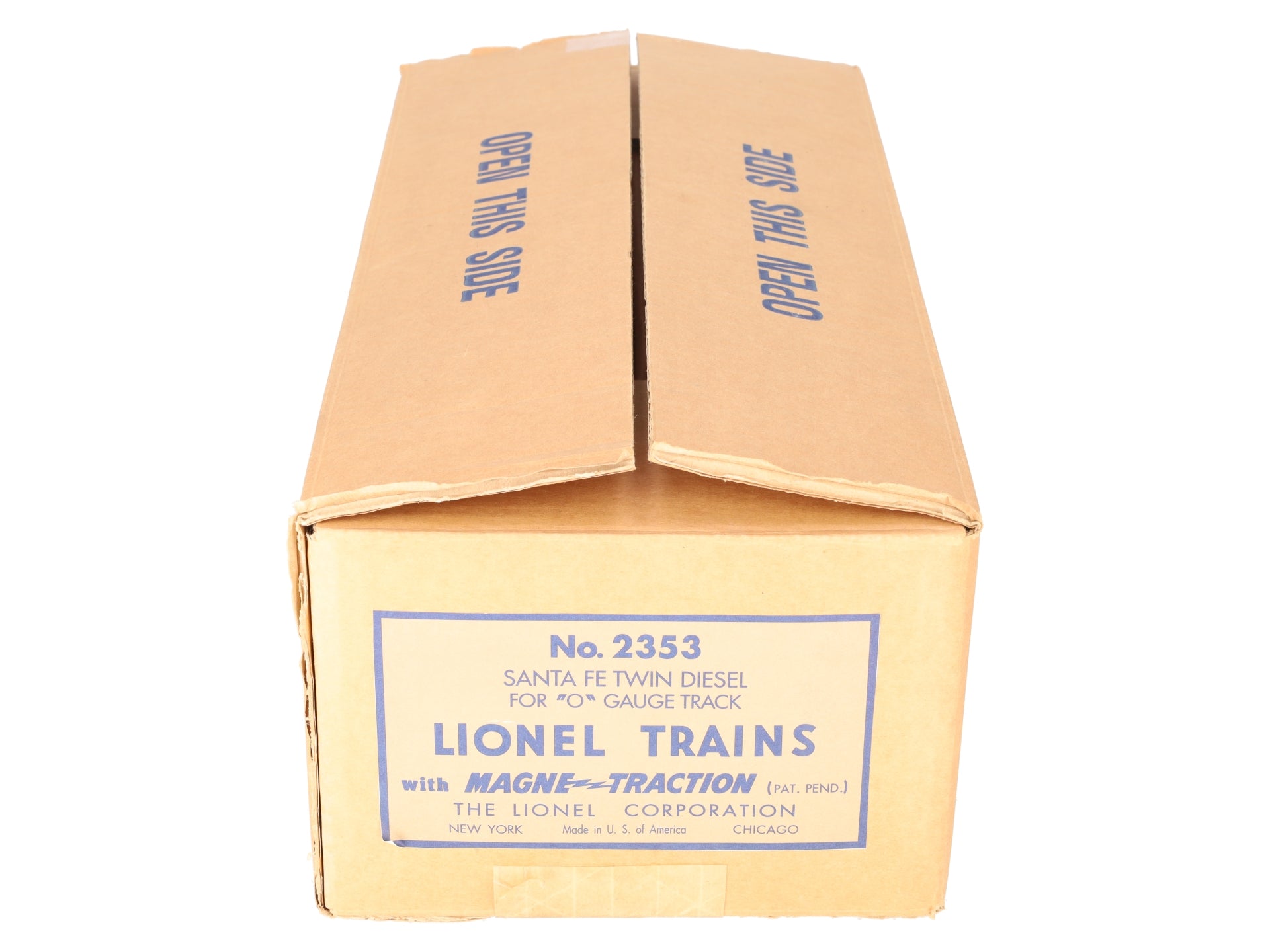 Lionel 2343 Vintage O Gauge Santa Fe F3 AA Diesel Locomotive Set VG