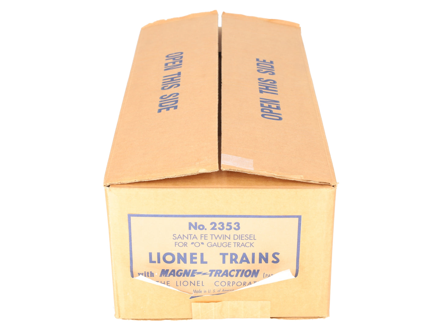 Lionel 2343 Vintage O Gauge Santa Fe F3 AA Diesel Locomotive Set VG